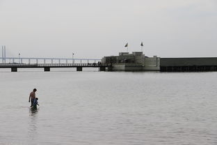 海洋,厄勒海峽,瑞典,海,浴,碼頭,人,爸爸,兒童,家庭,水,灰色,秋,季節,橋,著名,建設